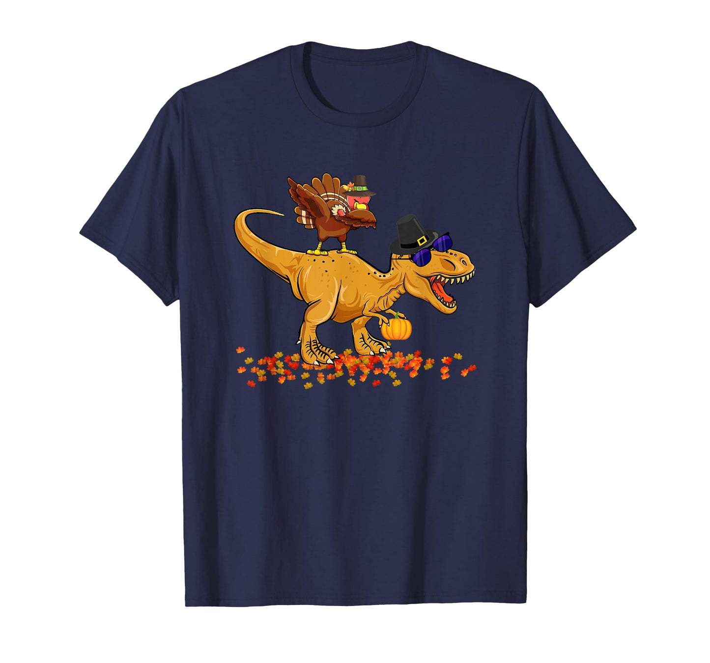 Thanksgiving Dinosaur Dabbing Turkey T-Rex Turkey Saurus Rex T-Shirt