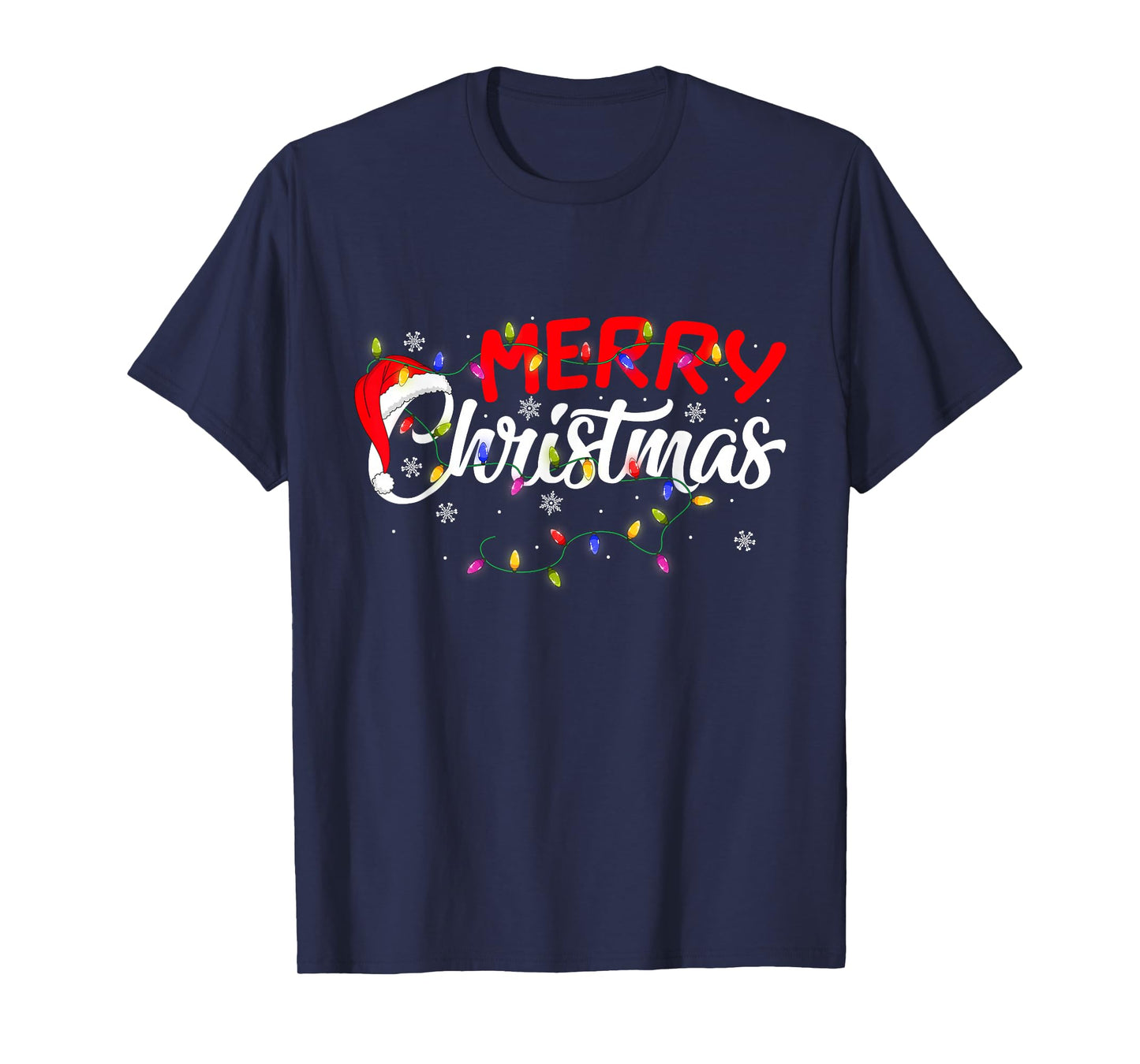 Merry Christmas Lights Xmas Family Funny Christmas Squad T-Shirt