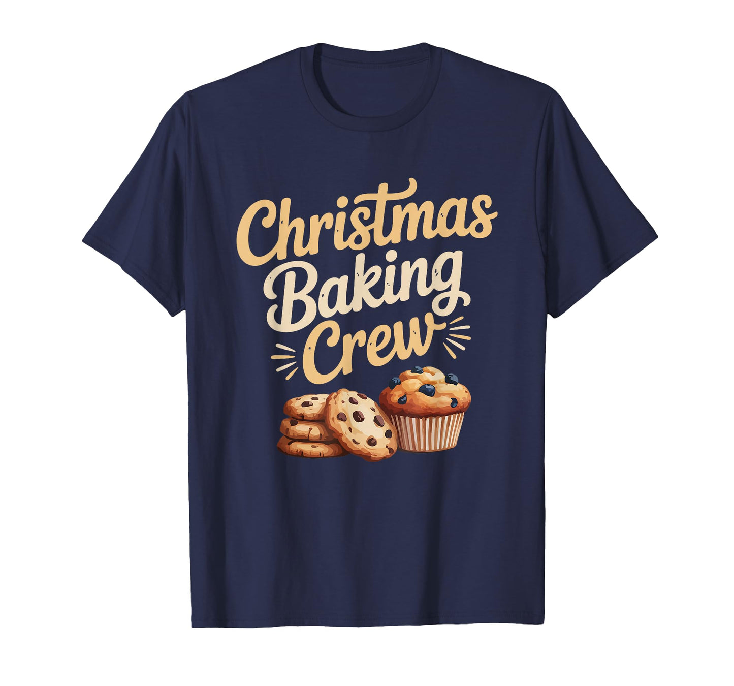 Kawaii Christmas Baking Crew Cookie Santa T-Shirt