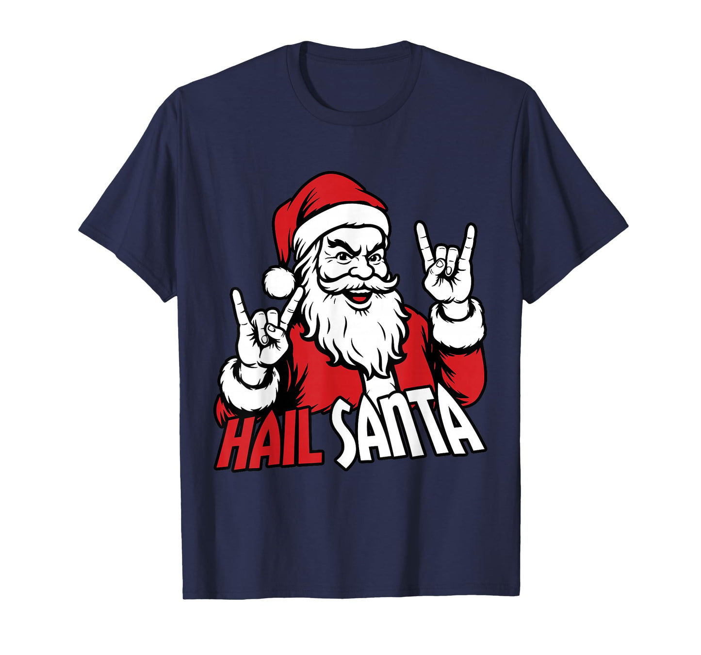 Hail Santa Funny Santa Solstice Gothic Hate Christmas T-Shirt