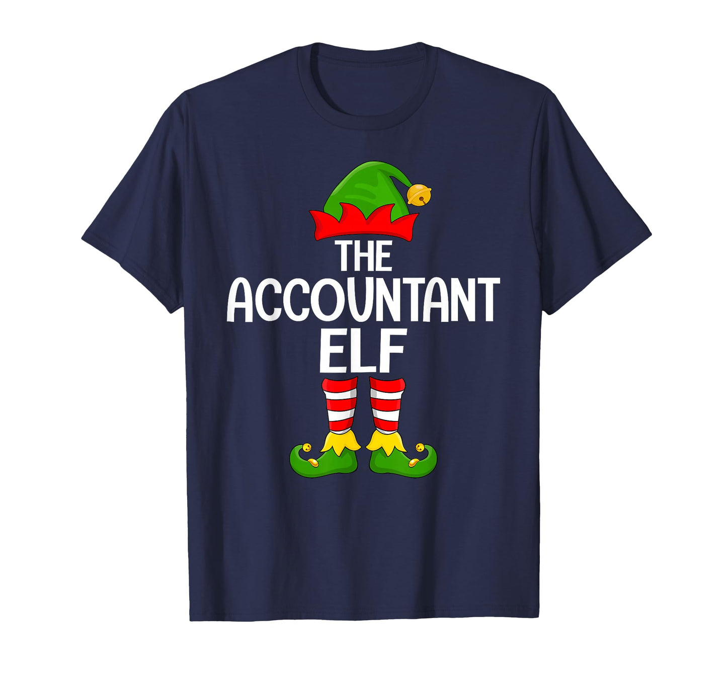 Accountant Elf Xmas Matching Family Elf Squad Christmas T-Shirt