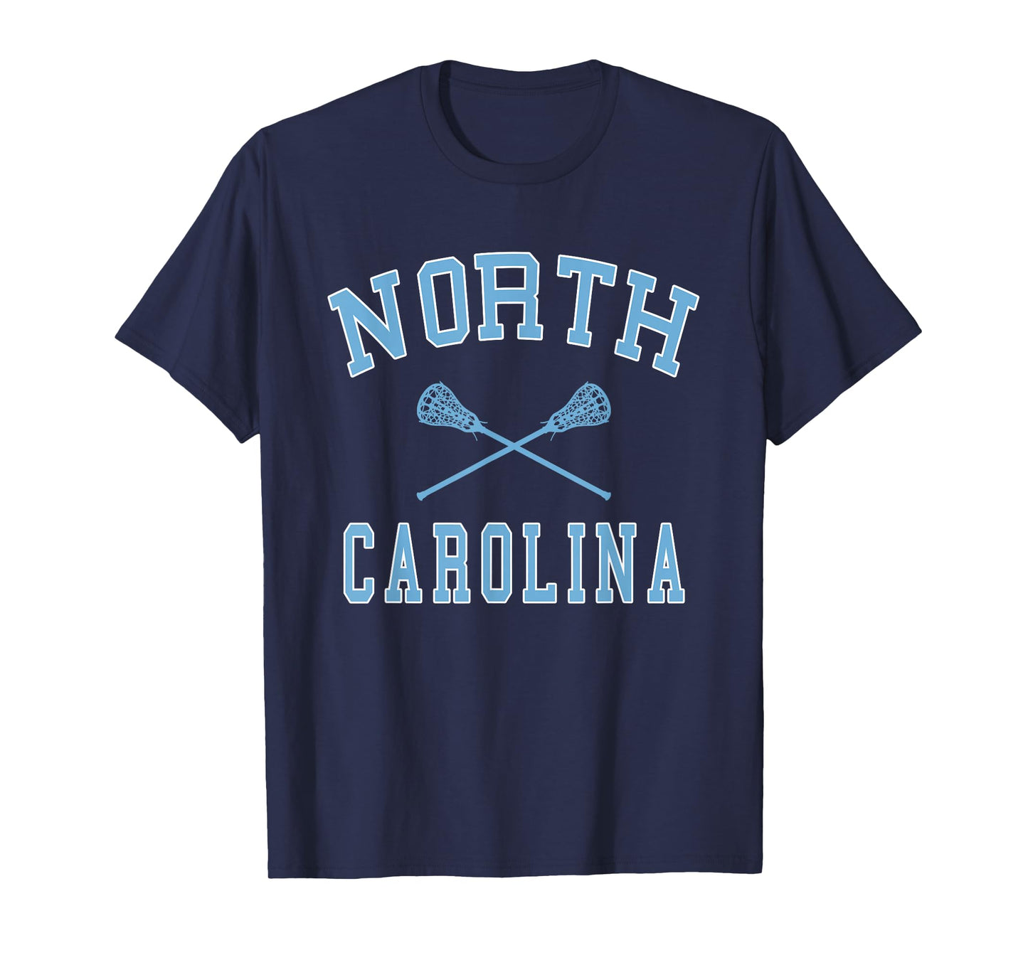 North Carolina Lacrosse Vintage NC LAX Weathered T-Shirt
