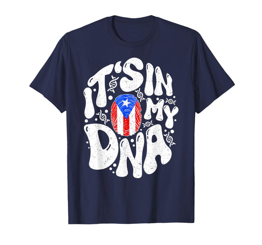 Puerto Rican It's In My DNA Puerto Rico Flag Pride Boricua T-Shirt