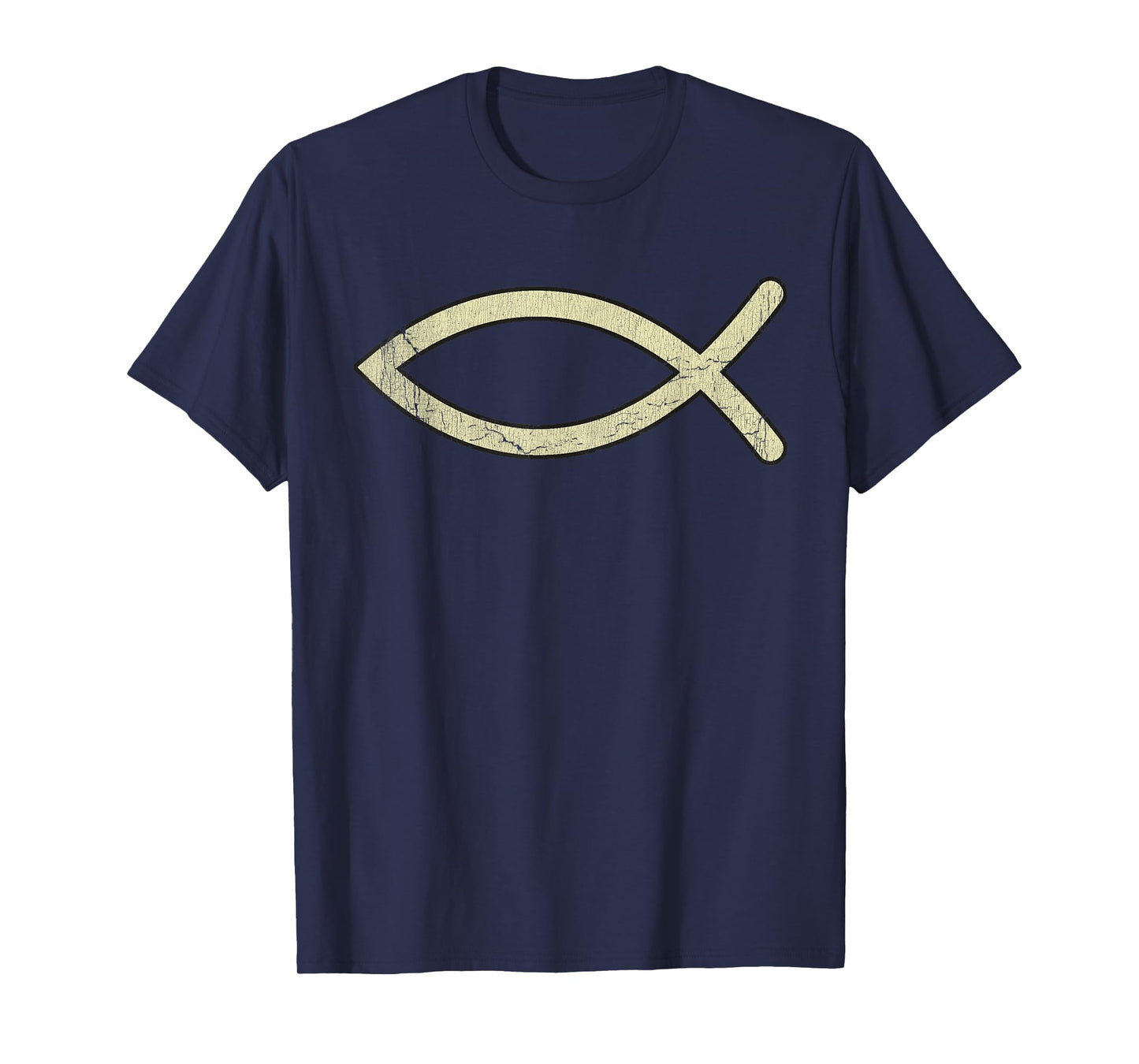 Vintage Testament Ichthys Protestantism Symbol Christianity T-Shirt
