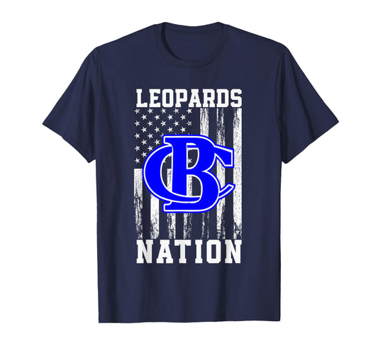 Banks County Leopards Logo Nation HS T-Shirt