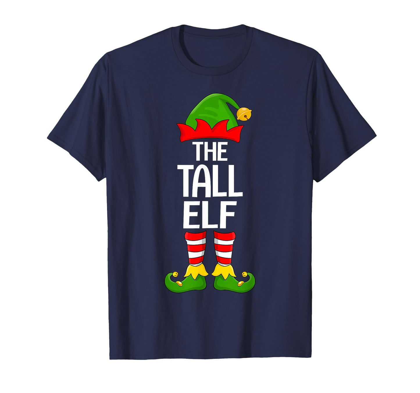 Tall Elf Xmas Matching Family Elf Squad Christmas T-Shirt