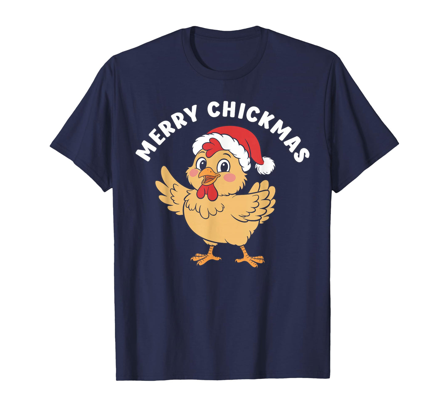 Merry Chickmas, Christmas Chicken Pun T-Shirt