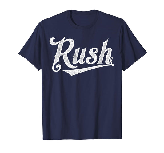 Rush Surname Vintage Retro Gift Men Women Boy Girl T-Shirt