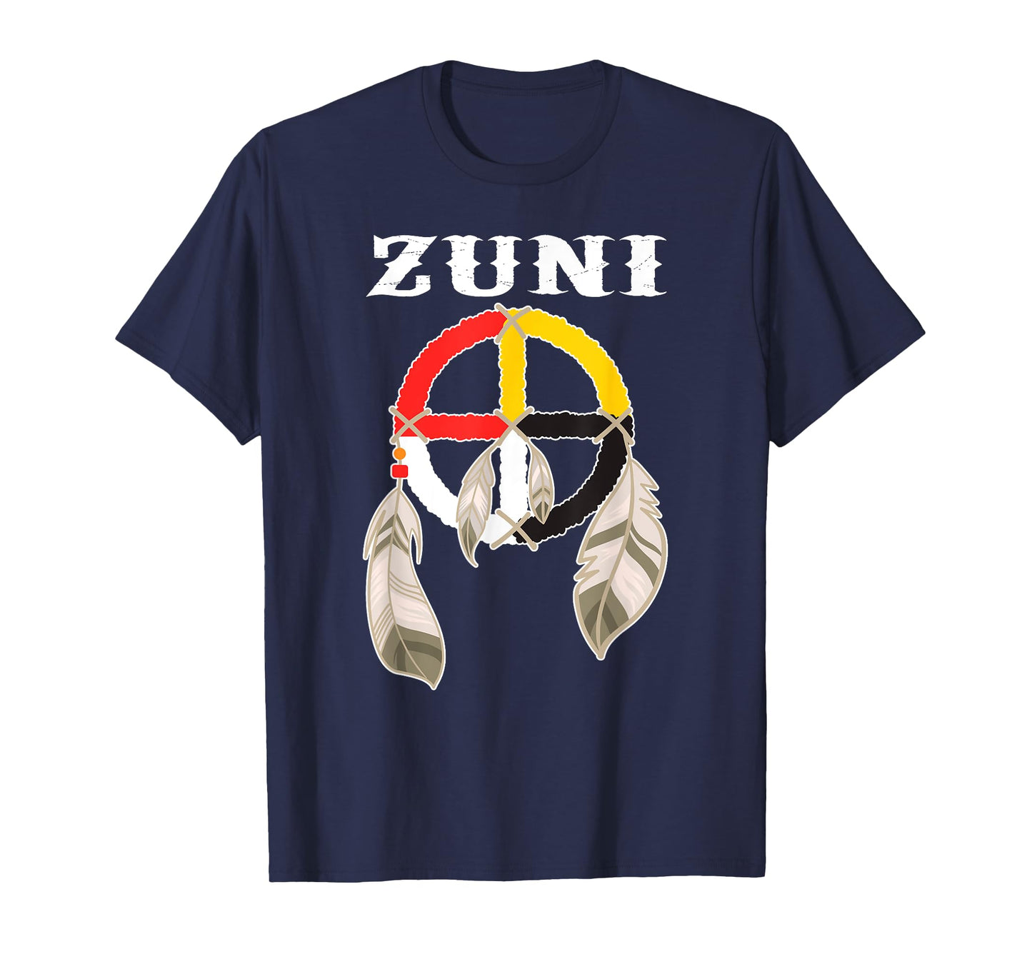 Zuni Tribe Nation Pueblo Native Indian Medicine Wheel T-Shirt