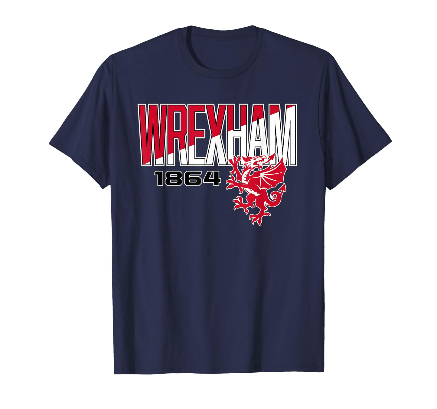 Wrexham Wales Split Font T-Shirt