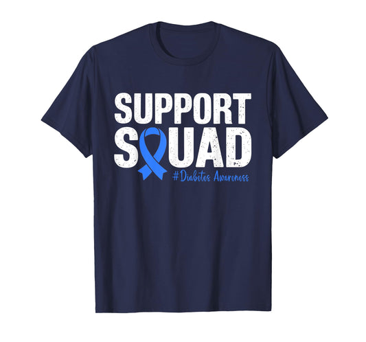 Type 1 Diabetes Warrior Support Squad Diabetes Awareness T-Shirt
