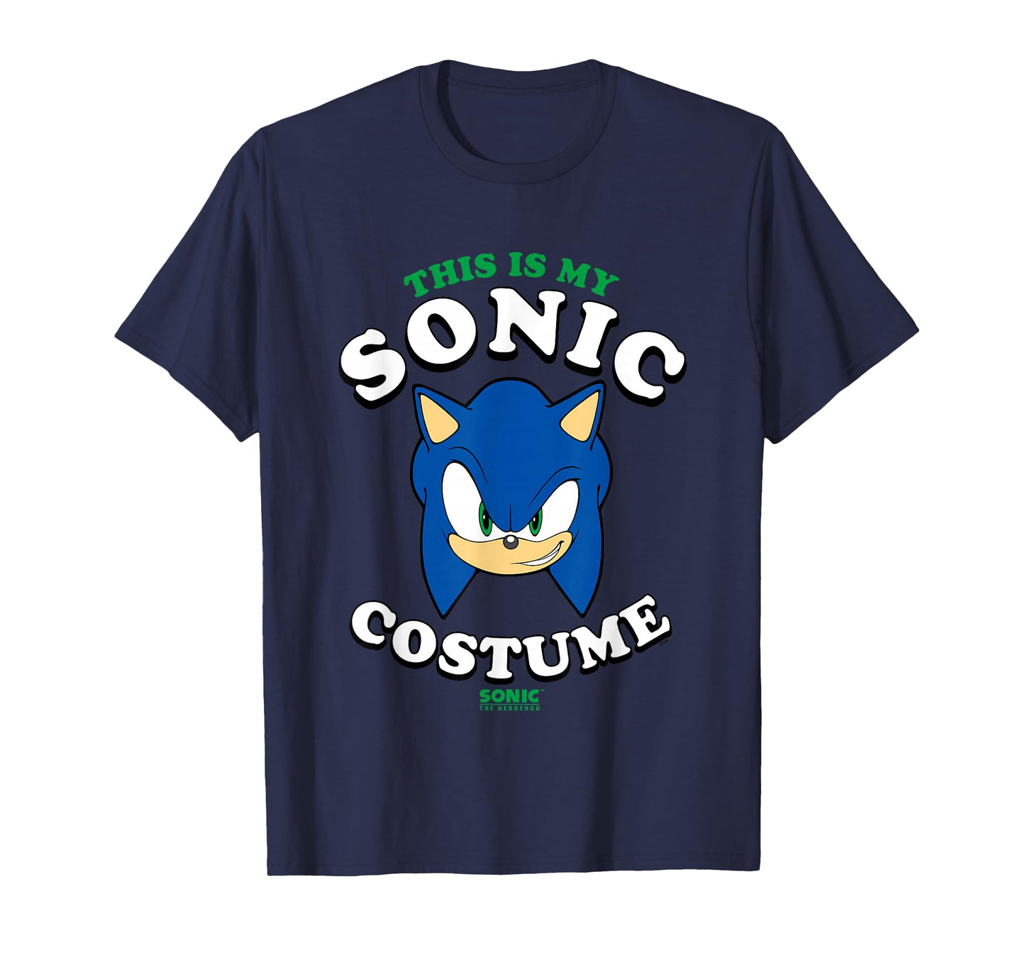 Sonic The Hedgehog Halloween This Is My Sonic Costume T-Shirt