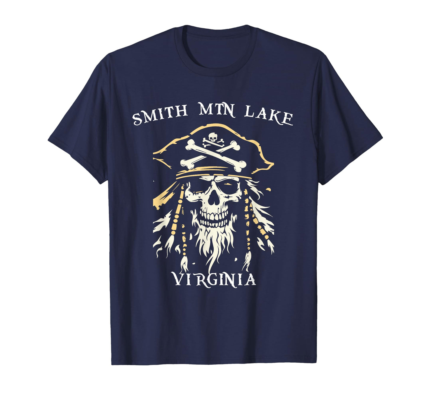 SML Smith Mountain Lake Retro Pirate T-Shirt