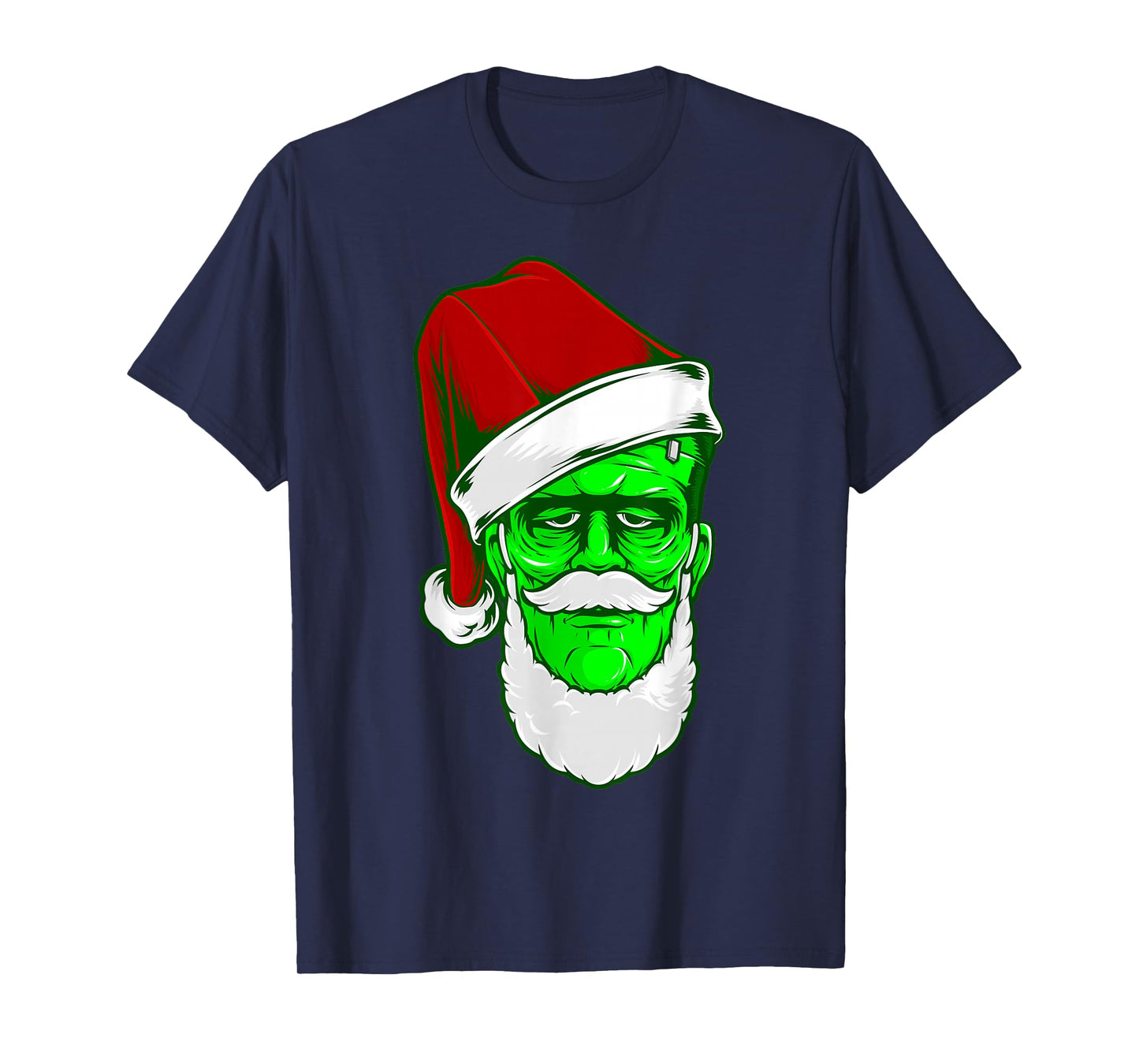 Ugly Christmas Santa Claus Frankenstein Monster Gothic Xmas T-Shirt