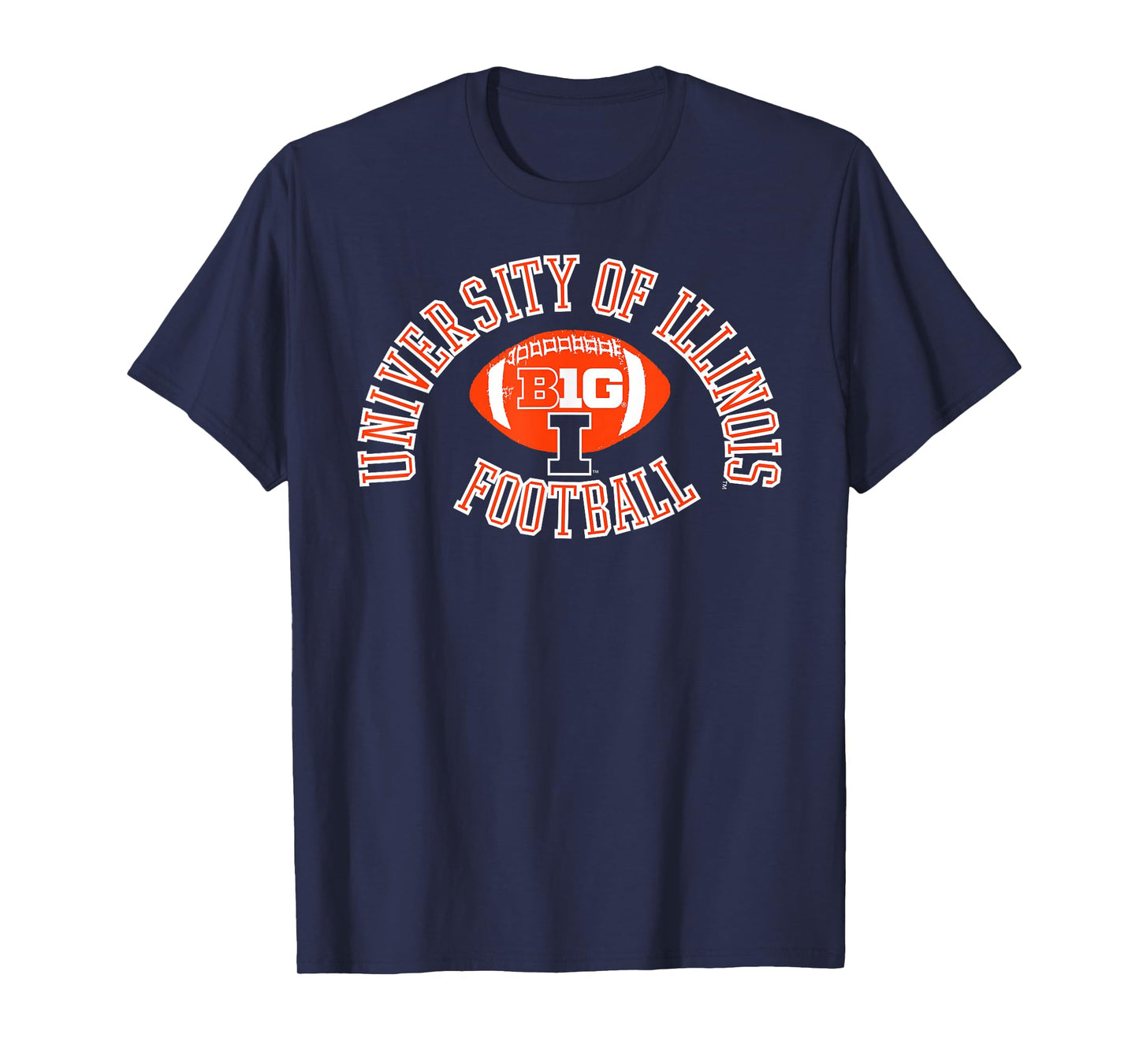 Illinois Fighting Illini Big 10 Football Huddle Navy T-Shirt
