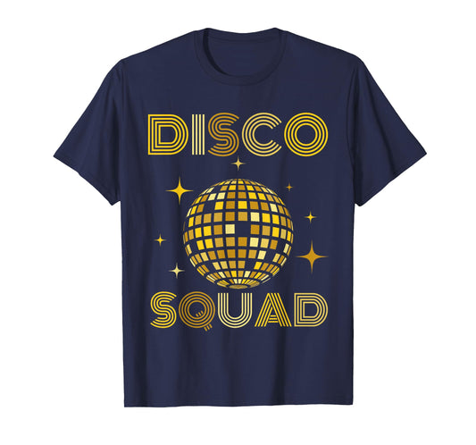 Vintage Disco Squad Reunion Party 70s 80s Mirror Ball Theme T-Shirt