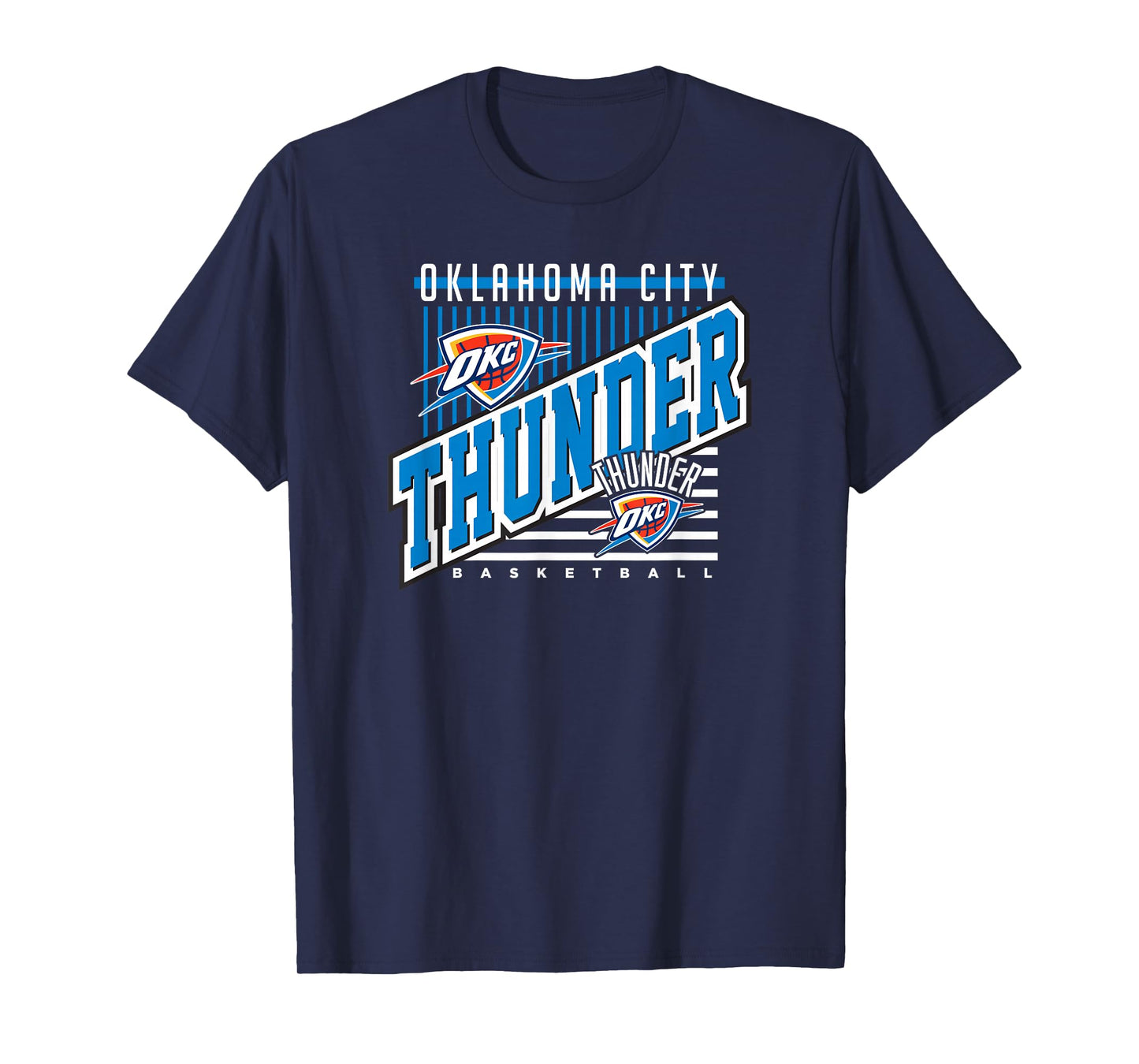 Oklahoma City Thunder NBA Team T-Shirt - Black, Small, Unisex-Adults & Unisex-Kids