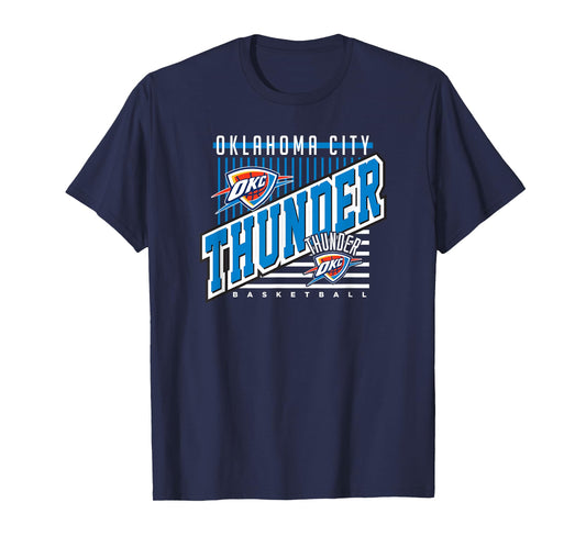 Oklahoma City Thunder NBA Team T-Shirt - Black, Small, Unisex-Adults & Unisex-Kids