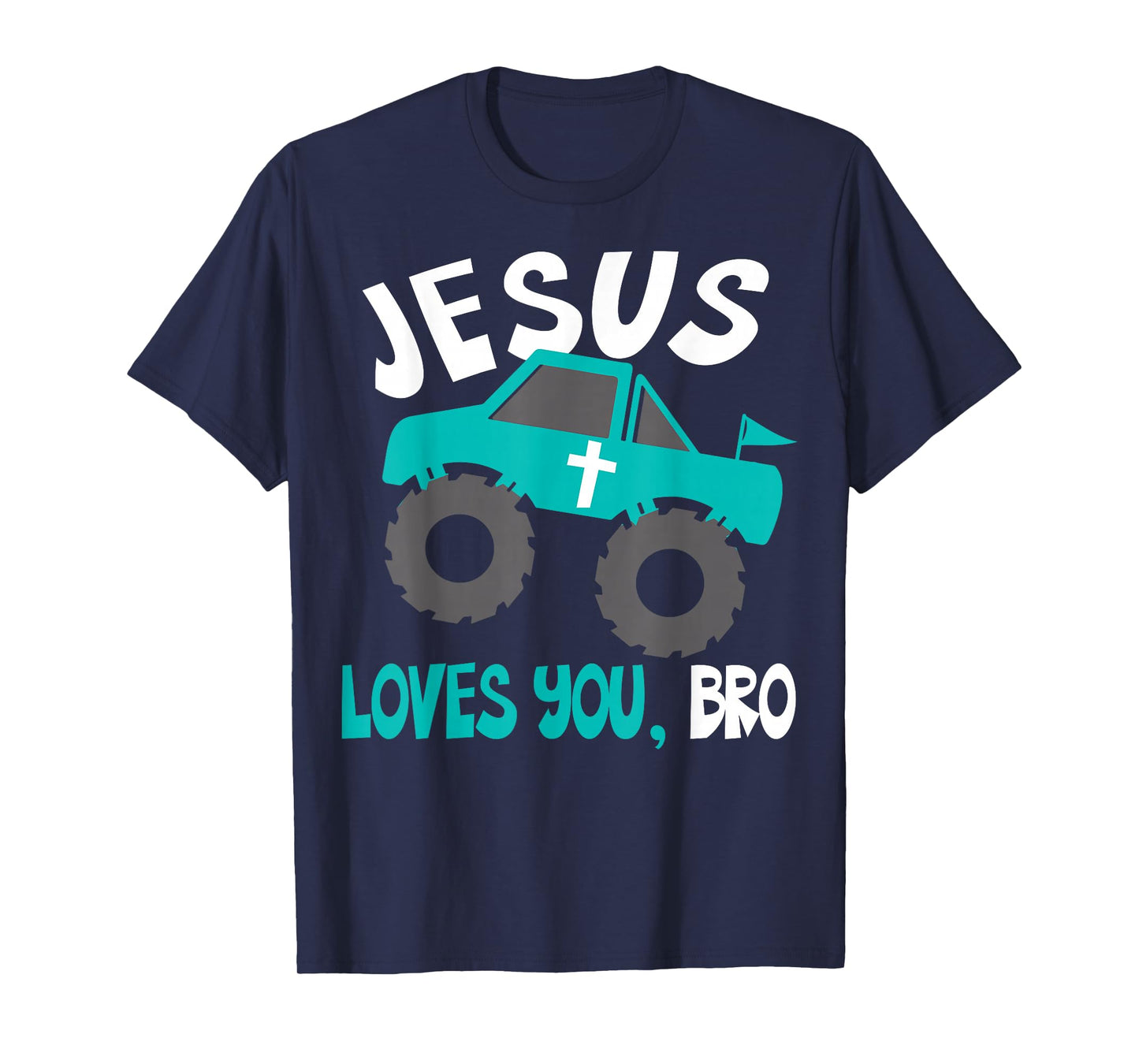 Christian Boys Jesus Loves You Bro Funny Faith Humorous Gift T-Shirt