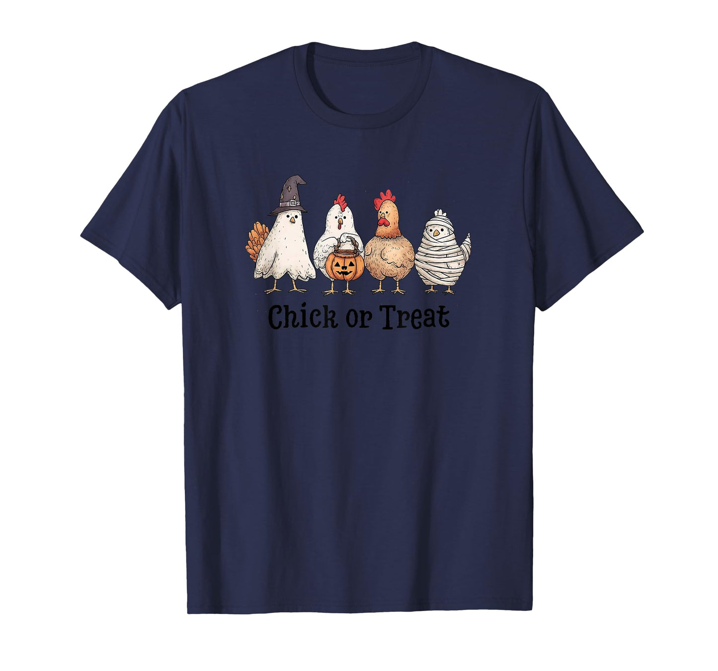 Chicken Skeleton Chick Or Treat Spooky Season T-Shirt