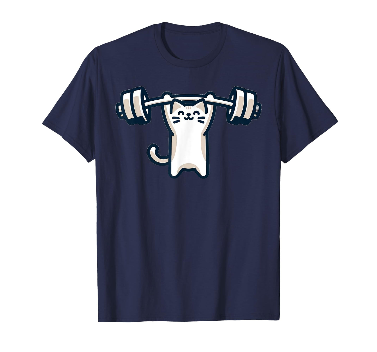Cat Powerlifting Weightlifting Gym Workout T-Shirt