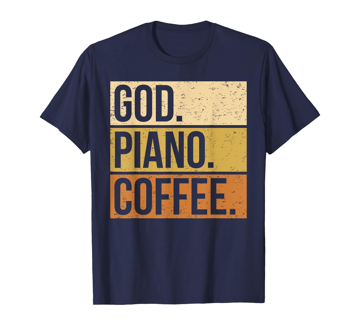 Piano Player Christian Musician Church Jesus I God Coffee T-Shirt