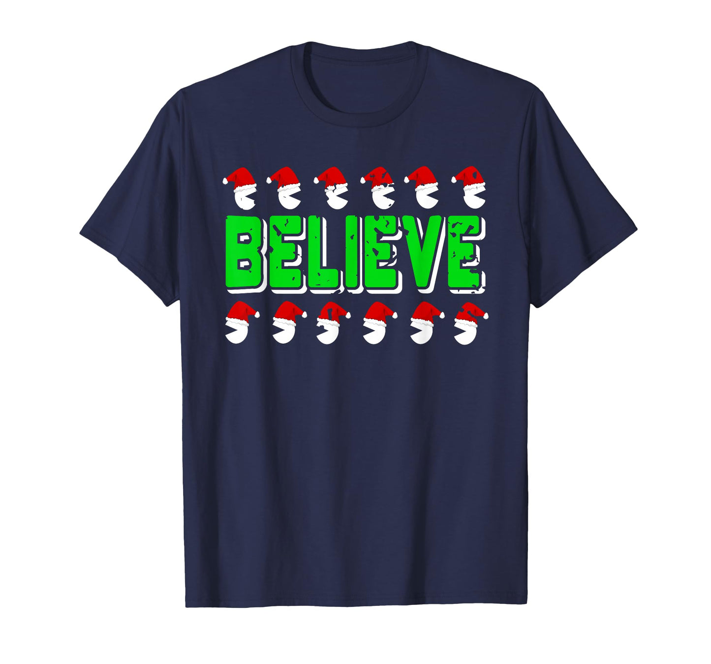 Funny Believe in Santa Christmas Spirit Holiday Style T-Shirt