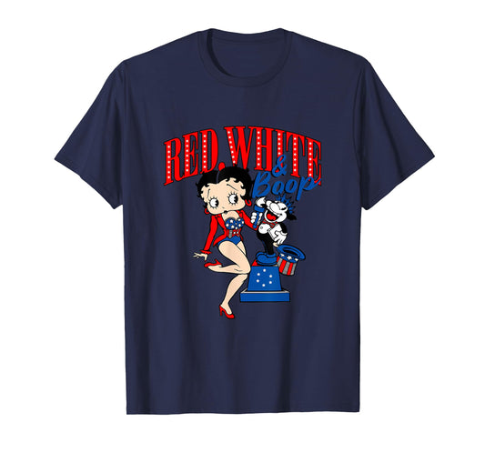 Betty Boop 4th Of July Red White & Boop T-Shirt