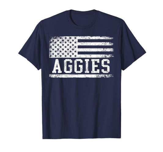 Retro Personalized Aggies-Heart Men Women Kid T-Shirt