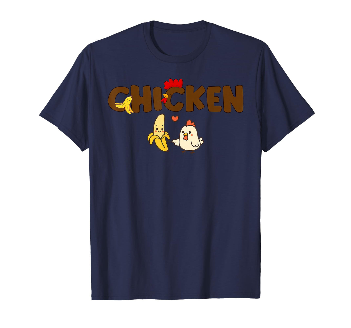Funny Chicken & Banana Halloween Couples Family Costume 2025 T-Shirt