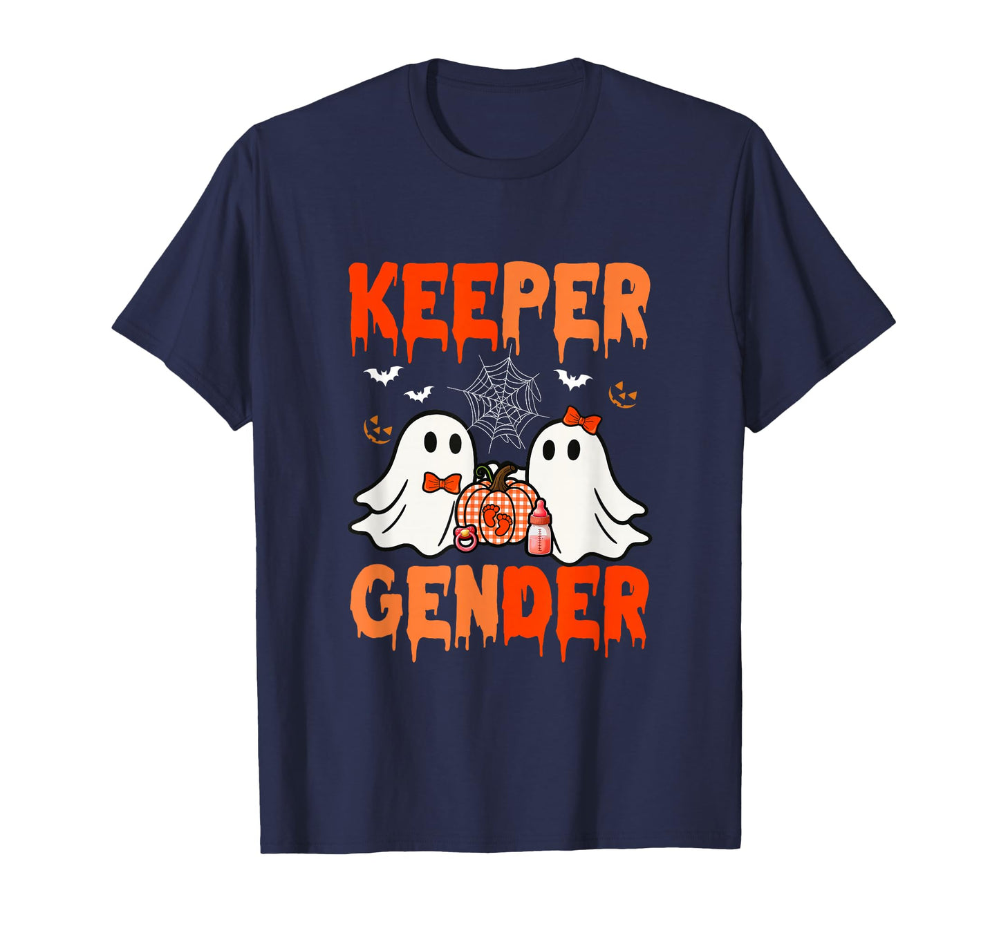 Keeper of Gender Halloween Couple Boos Expecting Baby T-Shirt