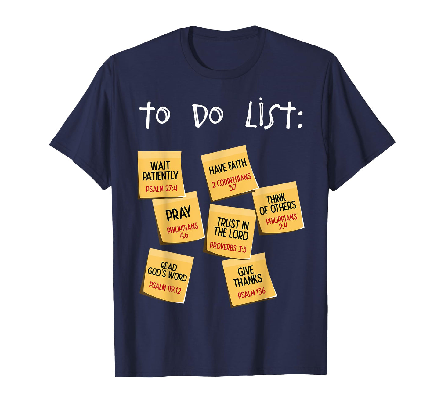 Christian To Do List Christian Planner T-Shirt