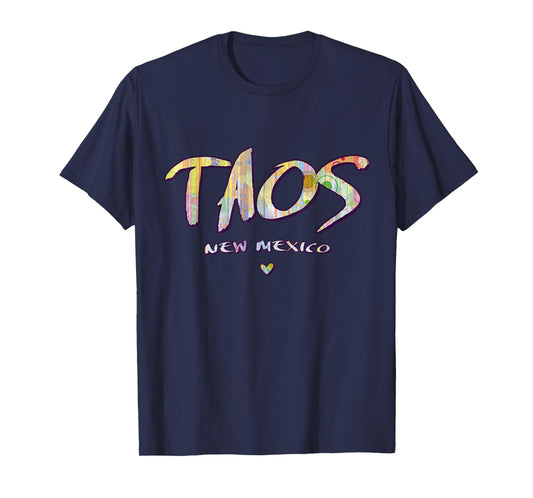 Taos New Mexico - Taos NM Watercolor Logo T-Shirt