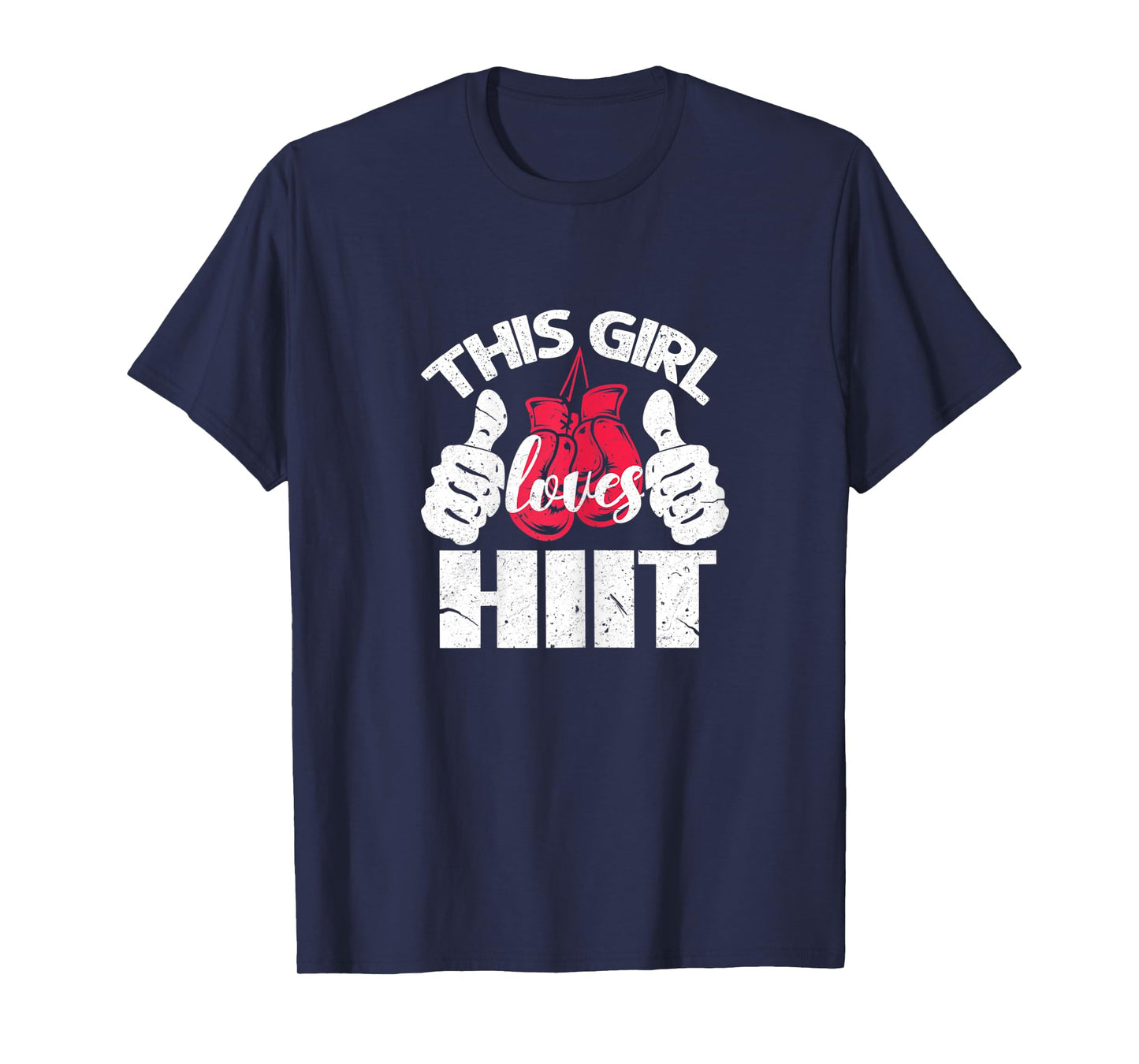 Womens This Girl Loves HIIT Gym Fitness Sport T-Shirt