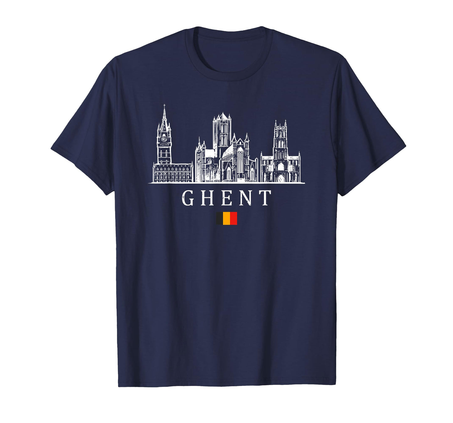 Vintage Ghent Belgium Vacation | Belgium Lover T-Shirt