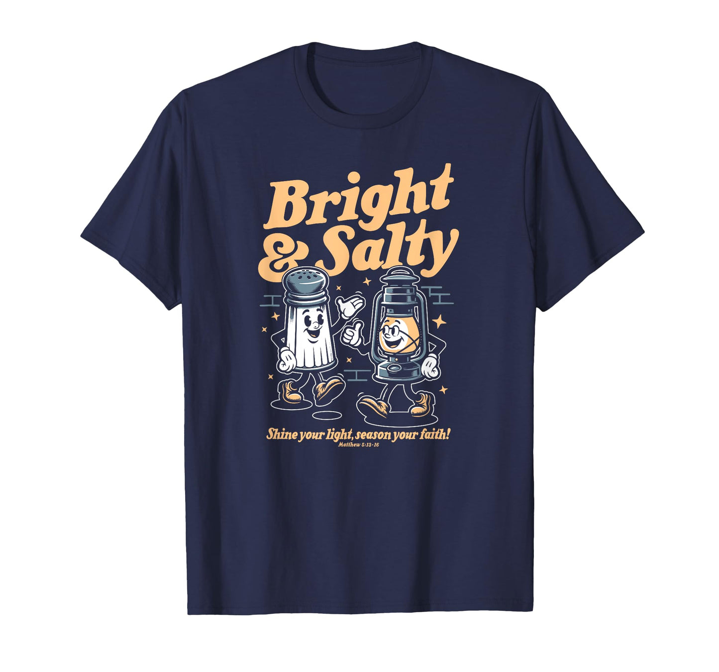 Salt & Light Of The World Matthew 5 Bible Verse Christian T-Shirt