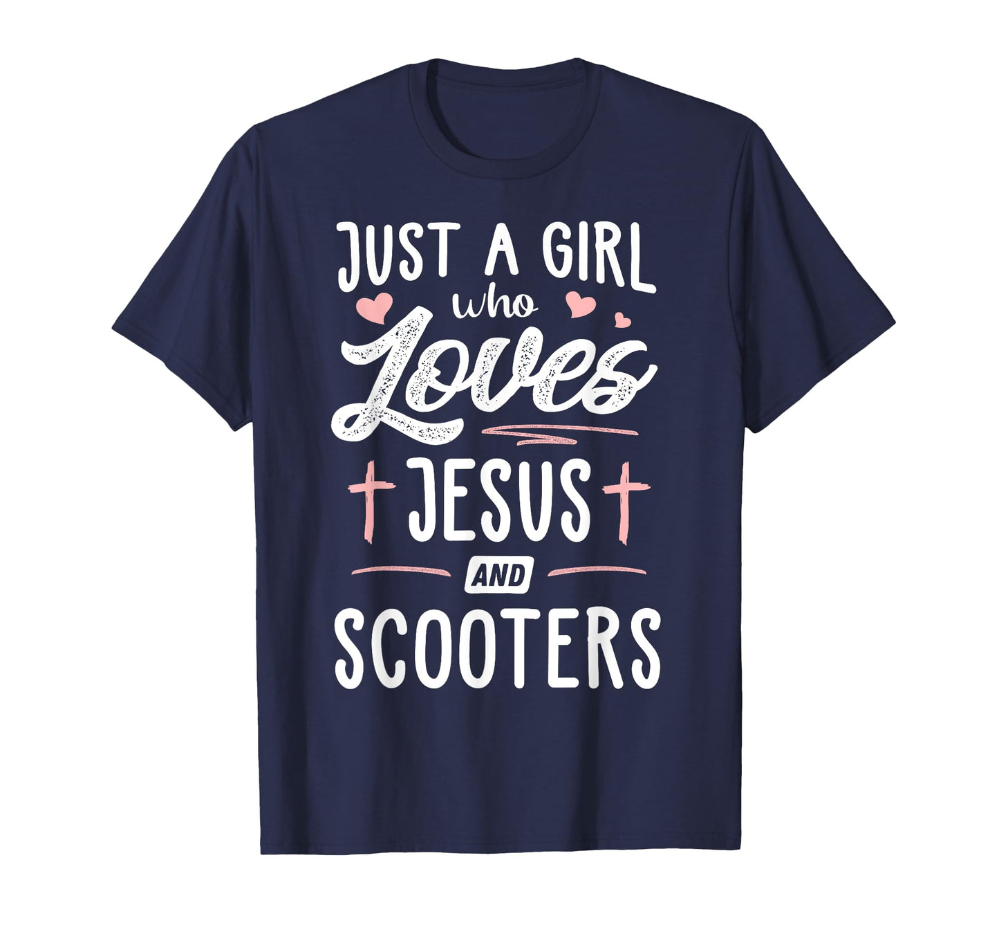 Just A Girl Who Loves Jesus And Scooters Gift Women T-Shirt