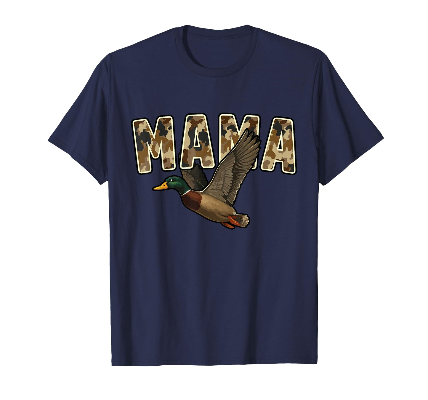 Camouflage Vintage Mallard Duck Retro Camo Hunting Mama T-Shirt