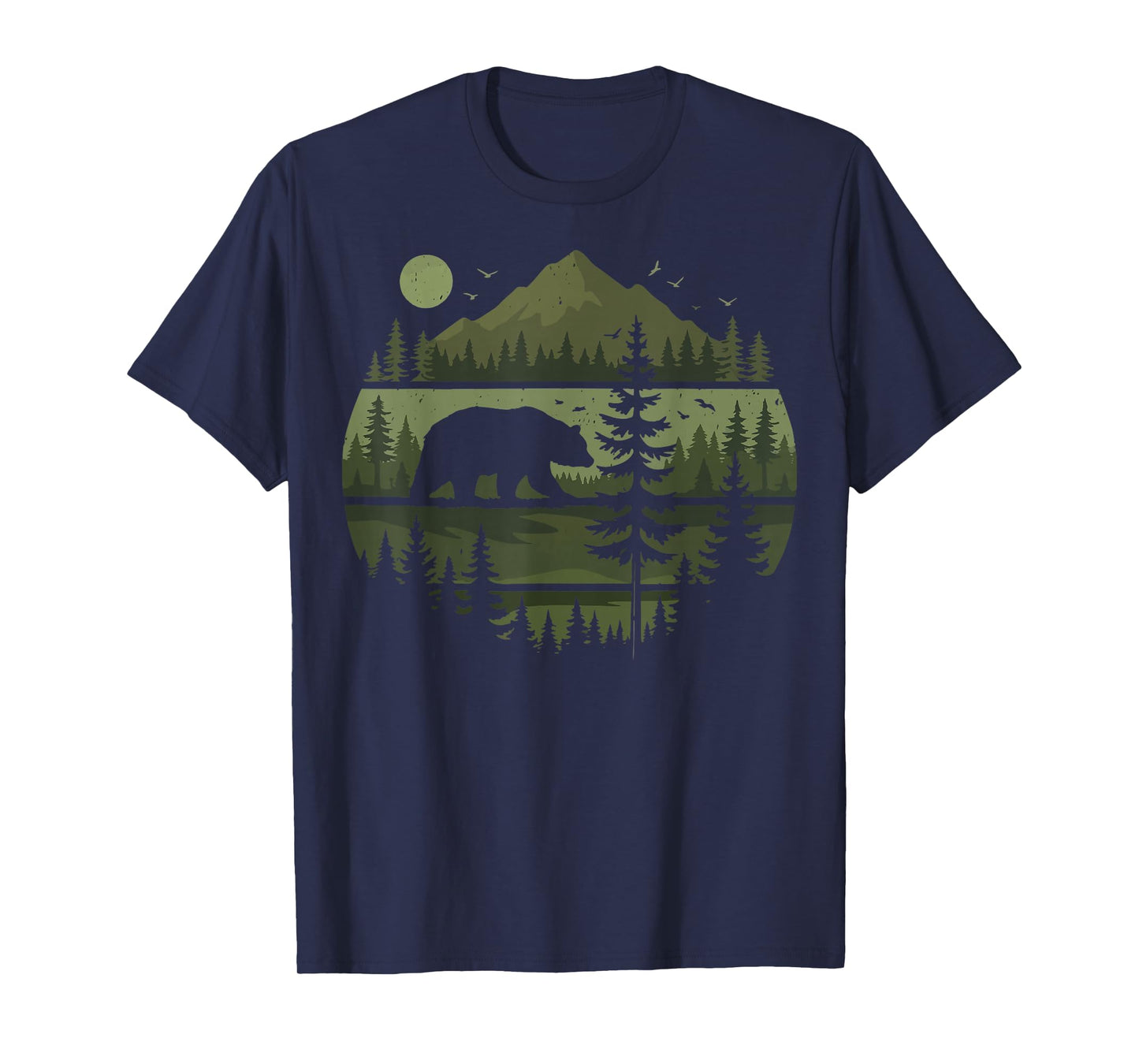 Forest Retro Nature Wildlife Outdoor T-Shirt