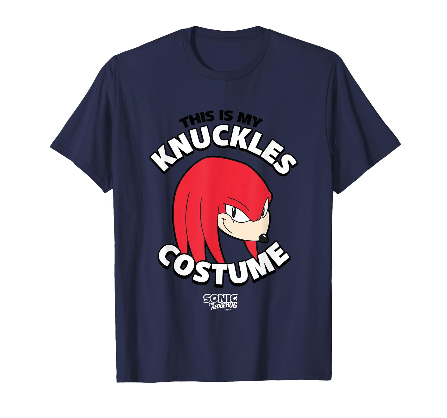 Sonic The Hedgehog Halloween Retro Knuckles Costume T-Shirt