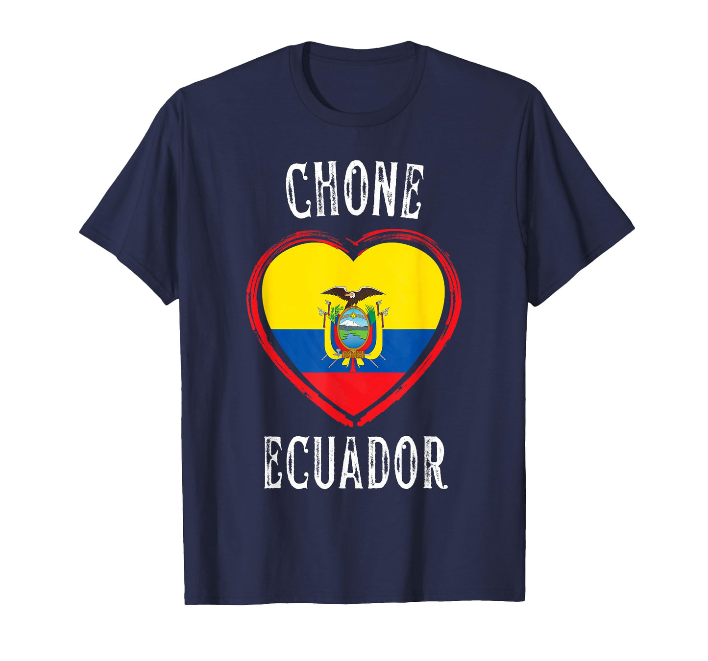 Ecuador Flag Heart Chone City T-Shirt