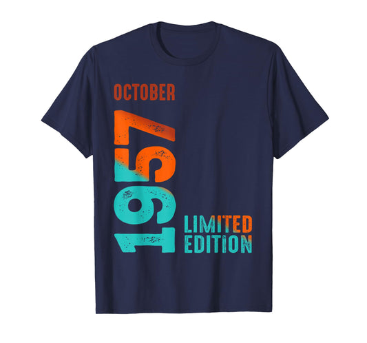 October 1957 Limited Edition Birthday T-Shirt