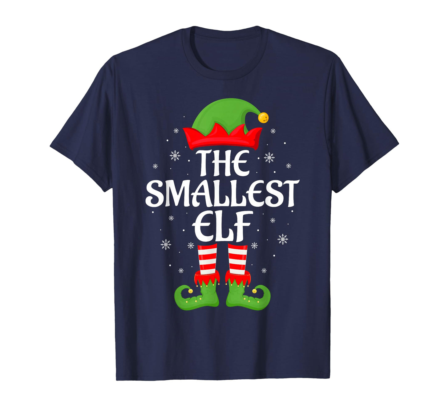 Smallest Elf Xmas Family Matching Elf Squad Christmas T-Shirt
