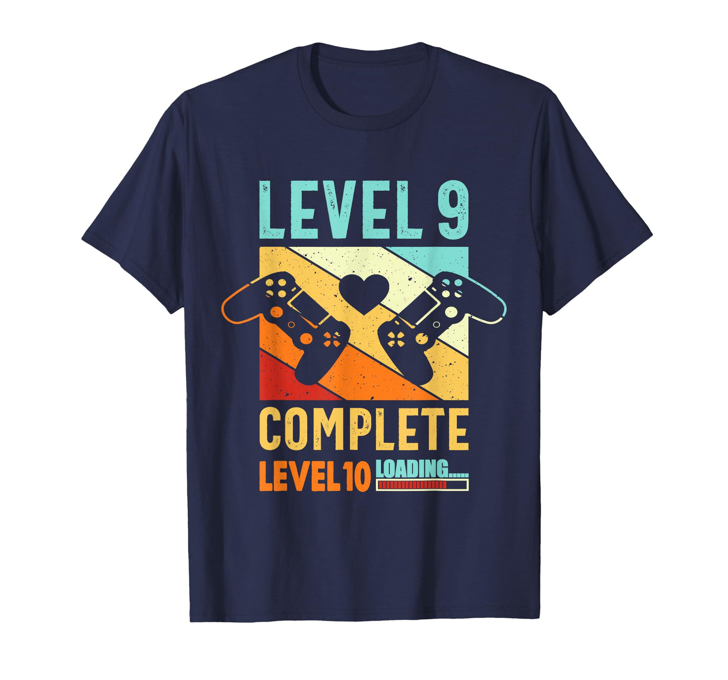 Level 9 Complete Video Gamer 9 Years Wedding Anniversary T-Shirt