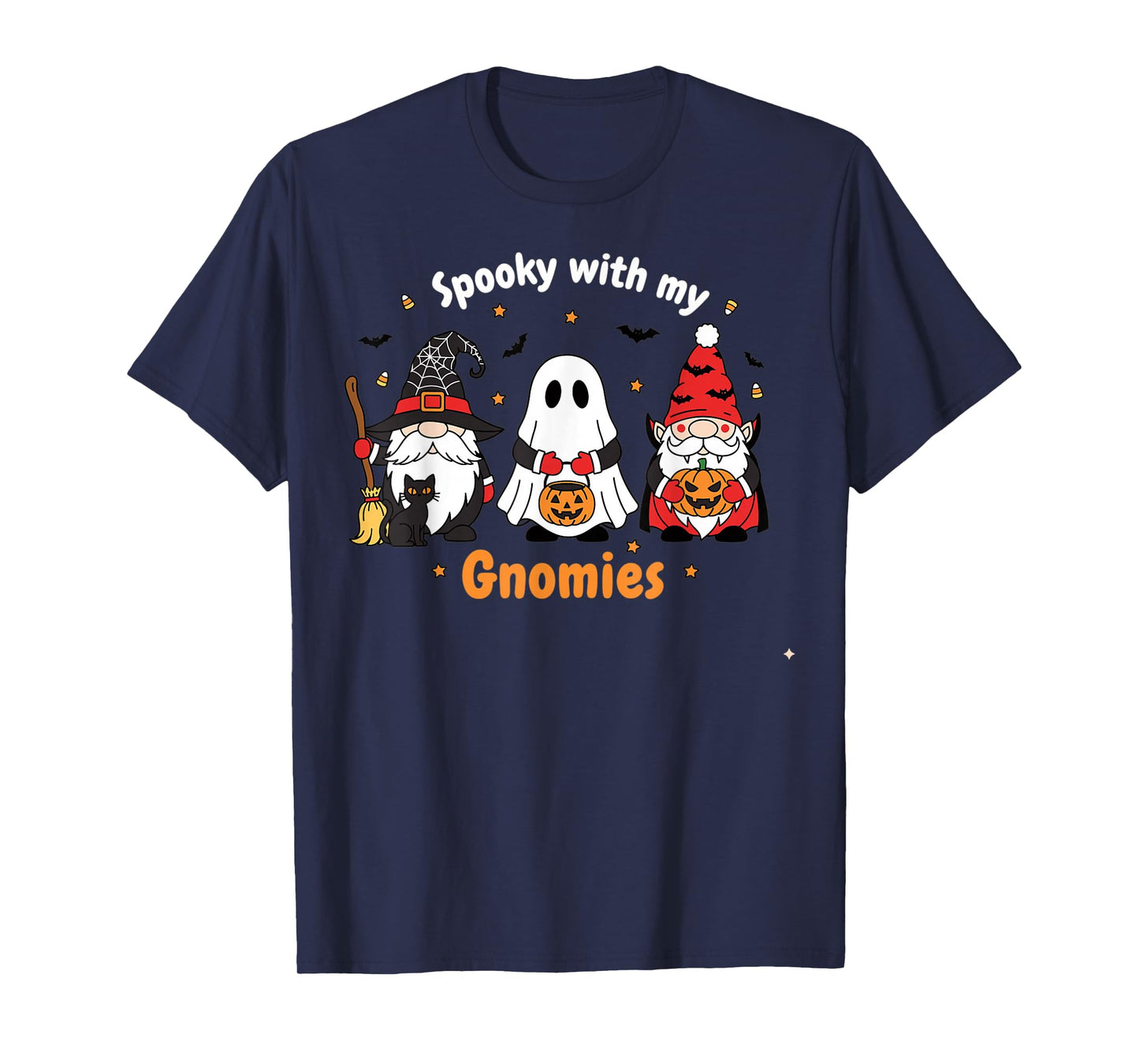 Funny Halloween Gnome Design for Trick or Treat Fans T-Shirt