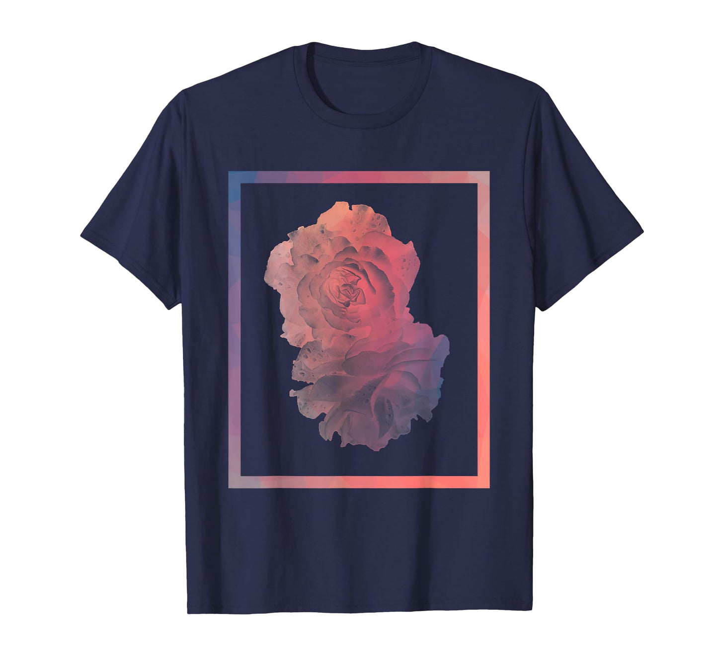 Aesthetic Rose Floral Streetwear Pink Pastel Minimalist Art T-Shirt