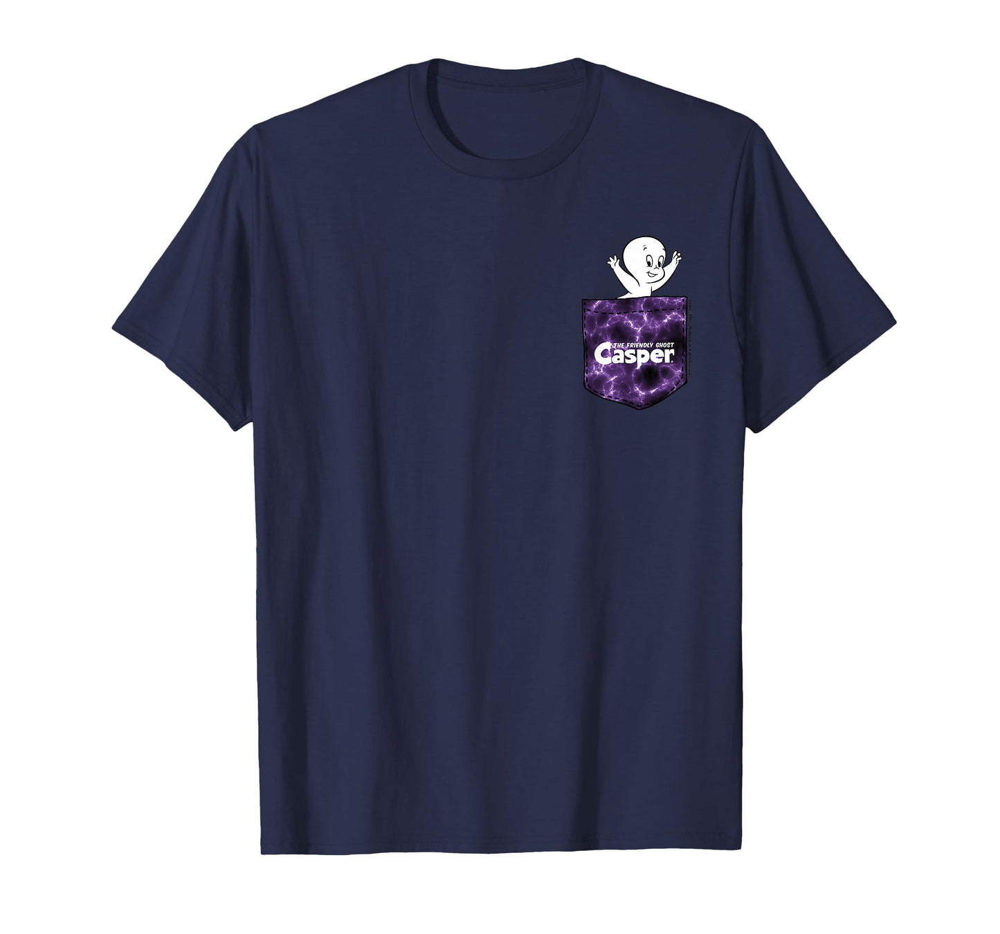 Casper The Friendly Ghost Tie Dye Pocket Hit T-Shirt
