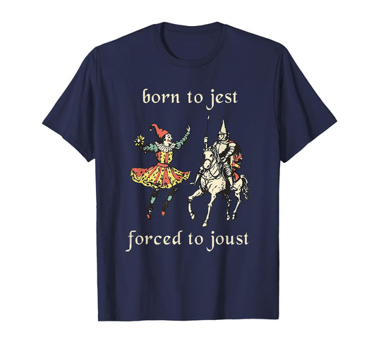 Born To Jest Forced To Joust Vintage Design T-Shirt