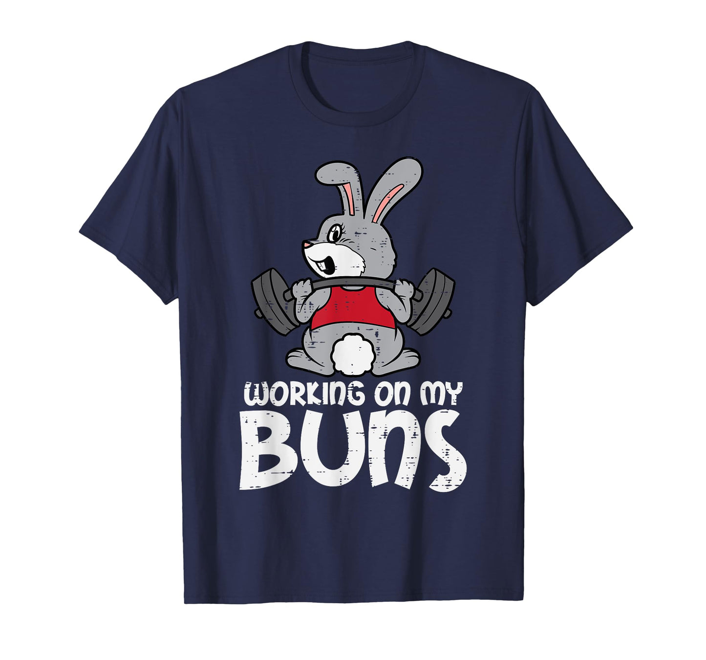Easter Workout Working On My Buns Bunny Gym Men Women Kids T-Shirt