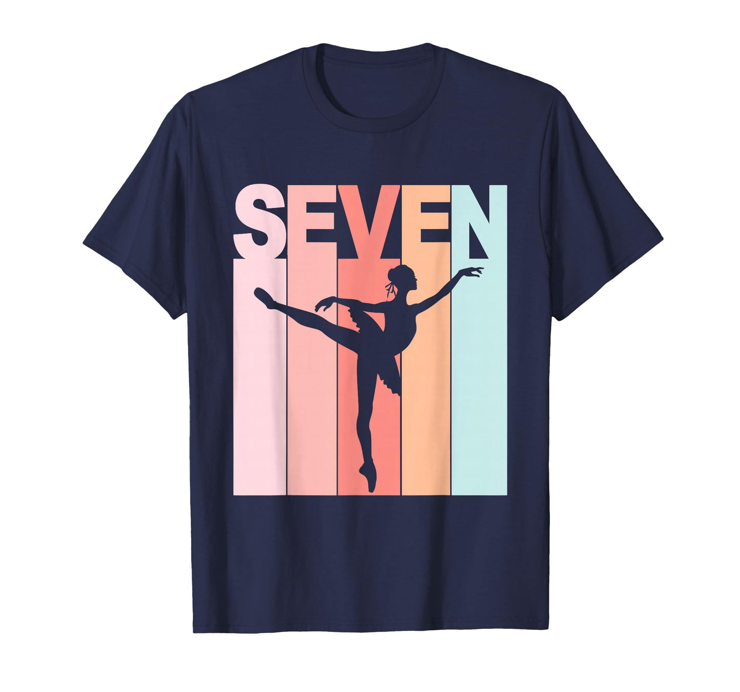 7th Birthday Ballet Dancer 7 Year Old Girl Ballerina T-Shirt